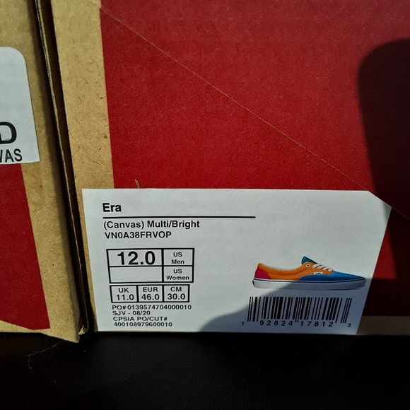 Van's Era Multi Bright Canvas Skate Shoes - Picture 11 of 15